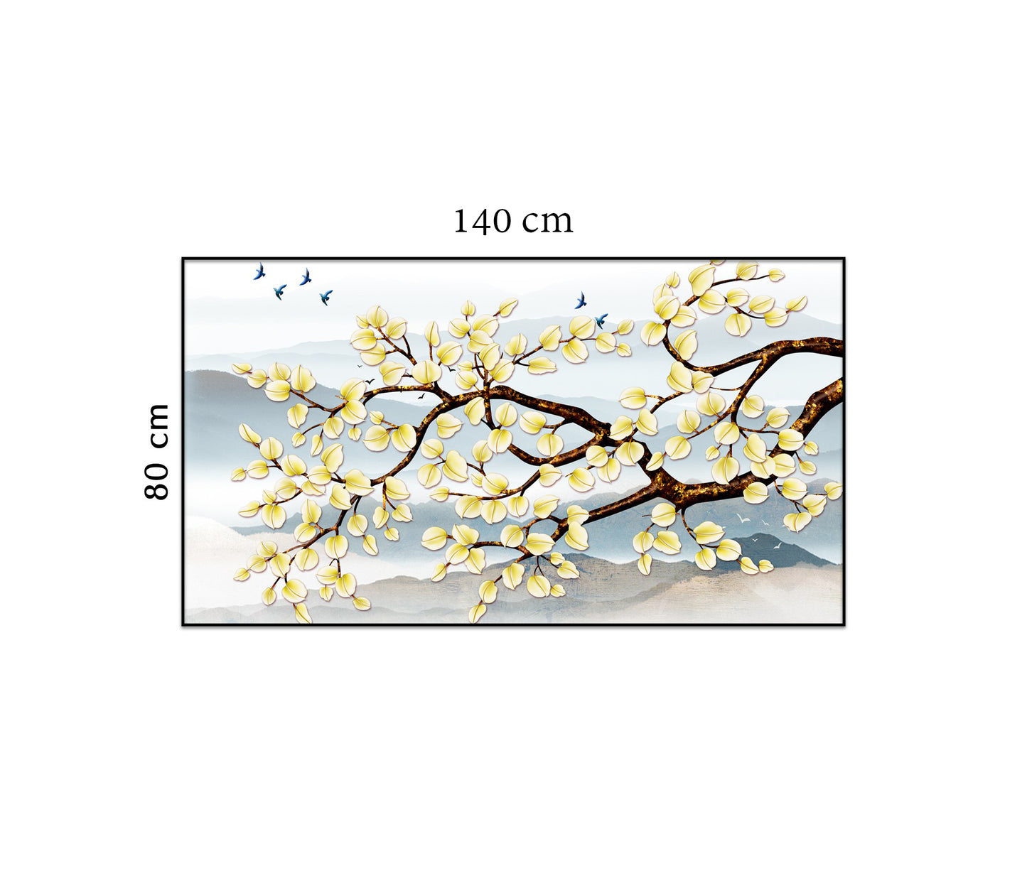 Tranh Nhành Hoa Đâm Chồi Nảy Lộc - NT002