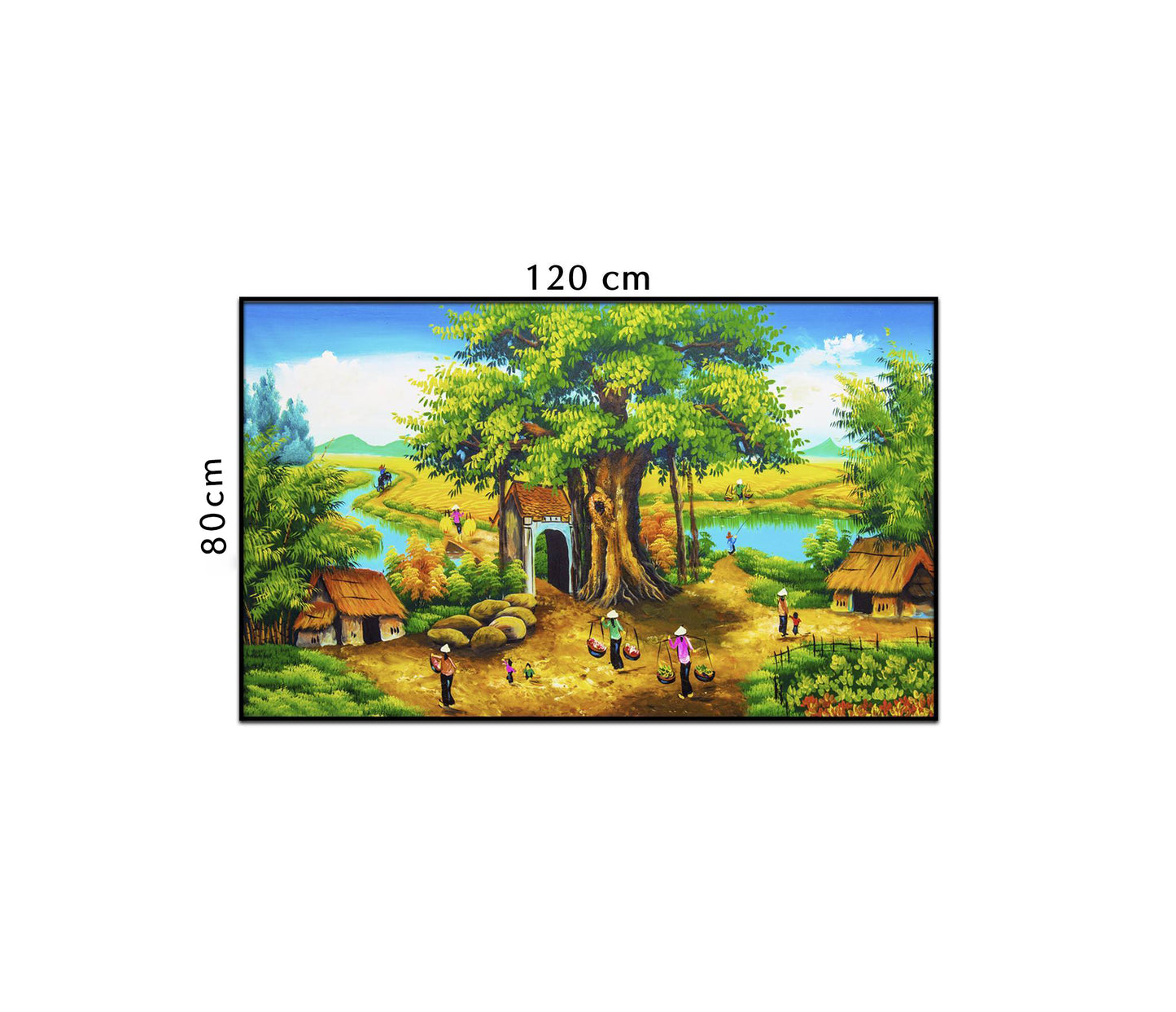 Tranh Đường Làng Quê - NT232