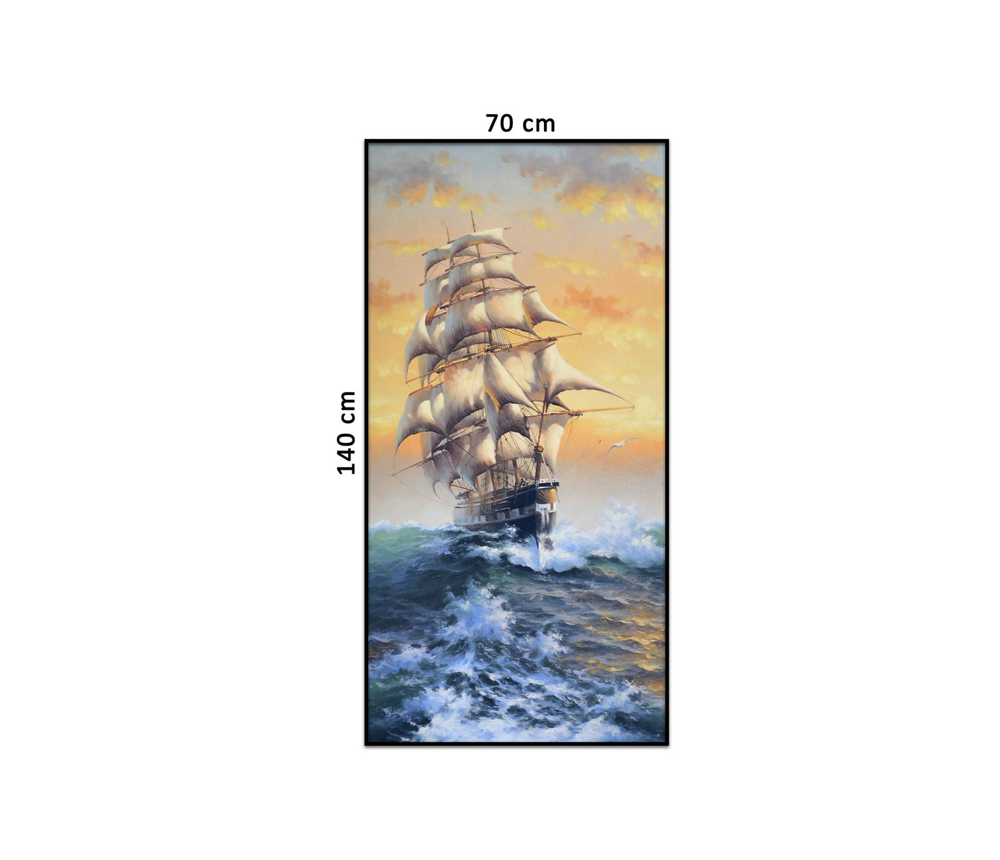 Tranh Thuyền Buồm Trên Biển - NT158