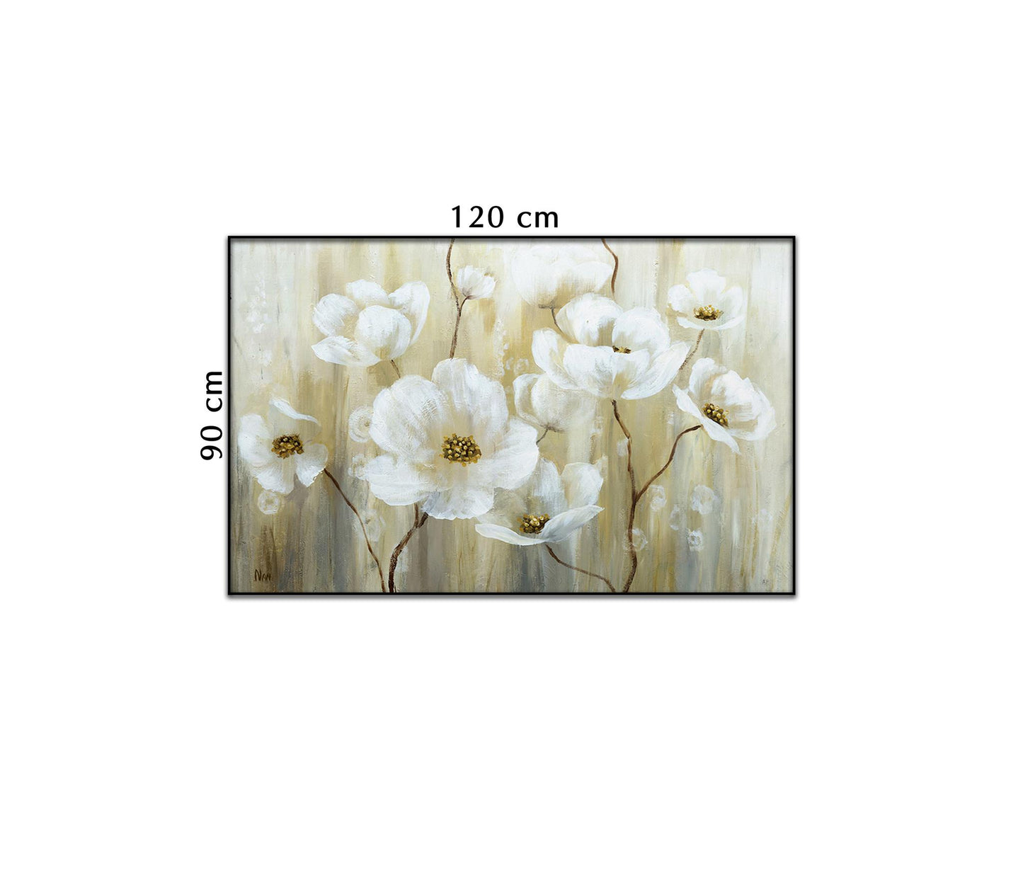 Tranh Hoa Cánh Tiên Sắc Trắng Nhẹ Nhàng - NT352