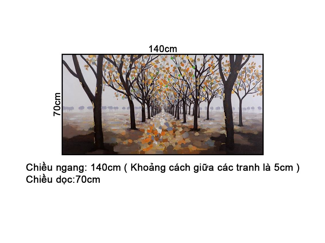 Tranh Vẽ Phong Cảnh Mùa Lá Rơi - NT359
