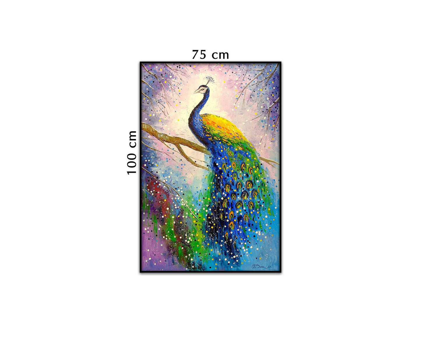 Tranh Chim Công Sắc Màu Cuốn Hút - NT283