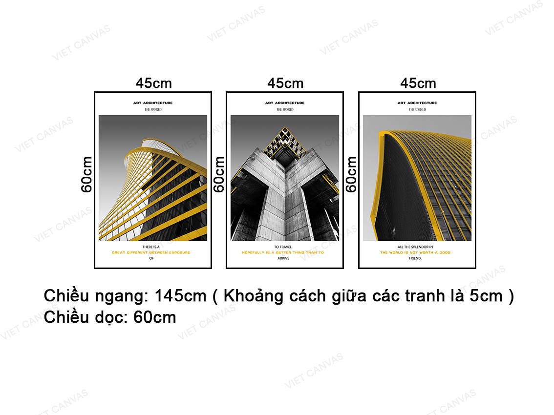 Bộ 3 Tranh Công Trình Vĩ Đại - NT418