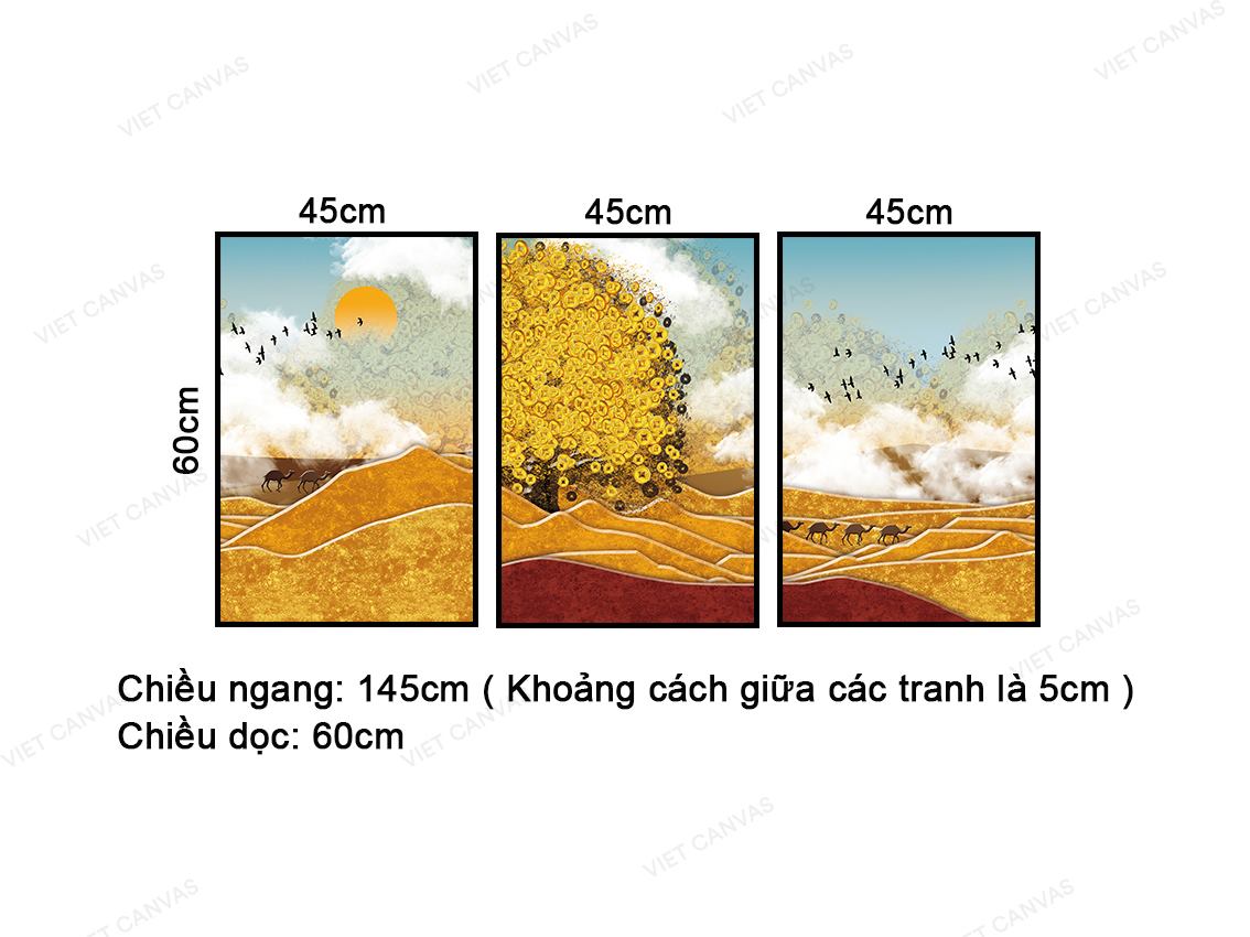 Bộ 3 Tranh Miền Sa Mạc - NT446