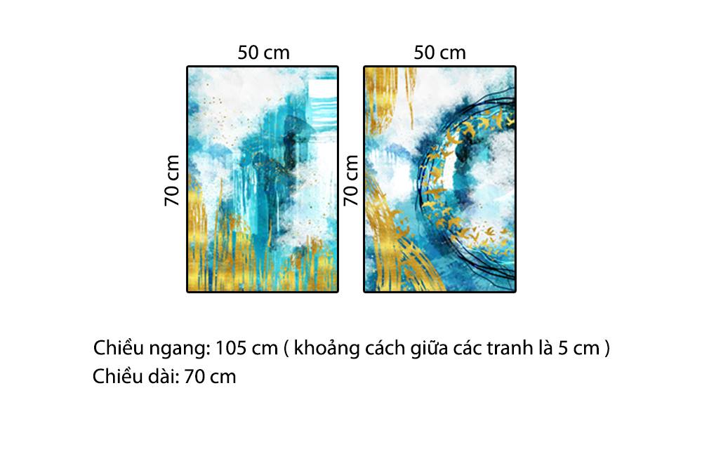 Bộ 2 Tranh Nghệ Thuật Đàn Chim Bay - HD957