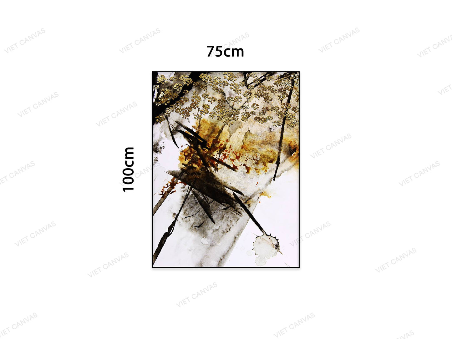Tranh Trừu Tượng Trắng Đen - NT680
