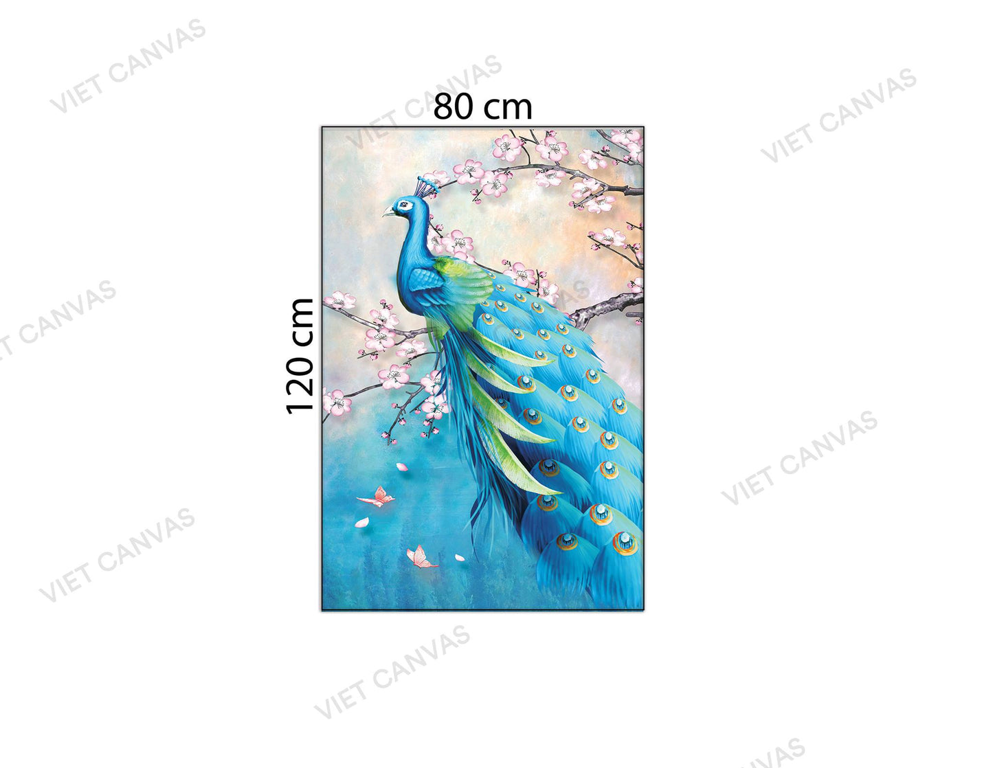 Tranh Khổng Tước Đuôi Xanh - NT667