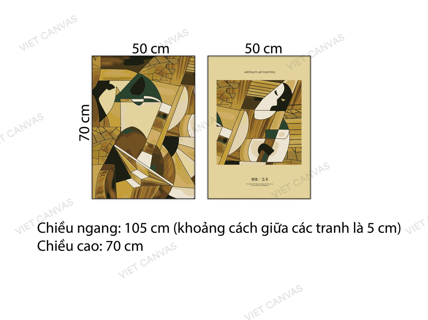 Bộ 2 Tranh Trừu Tượng - NT661
