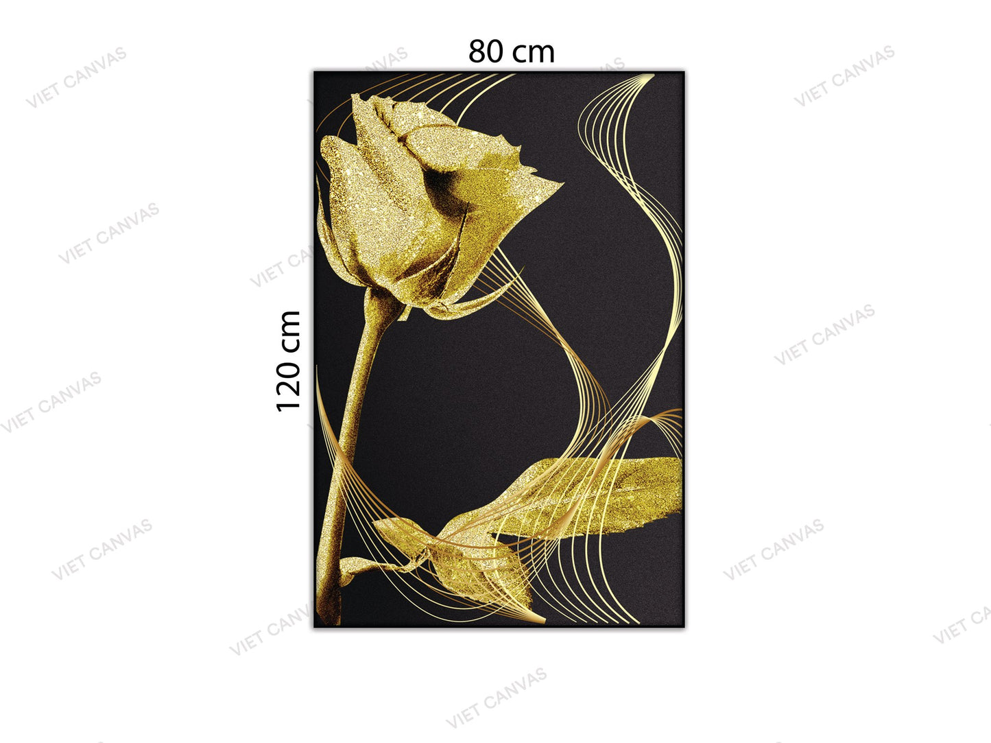 Tranh Bông Hồng Vàng Sang Chảnh - NT651