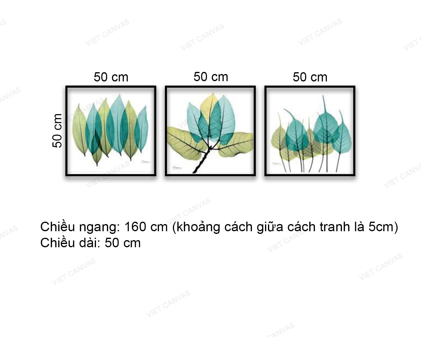 Bộ 3 Tranh Những Chiếc Lá - HD225