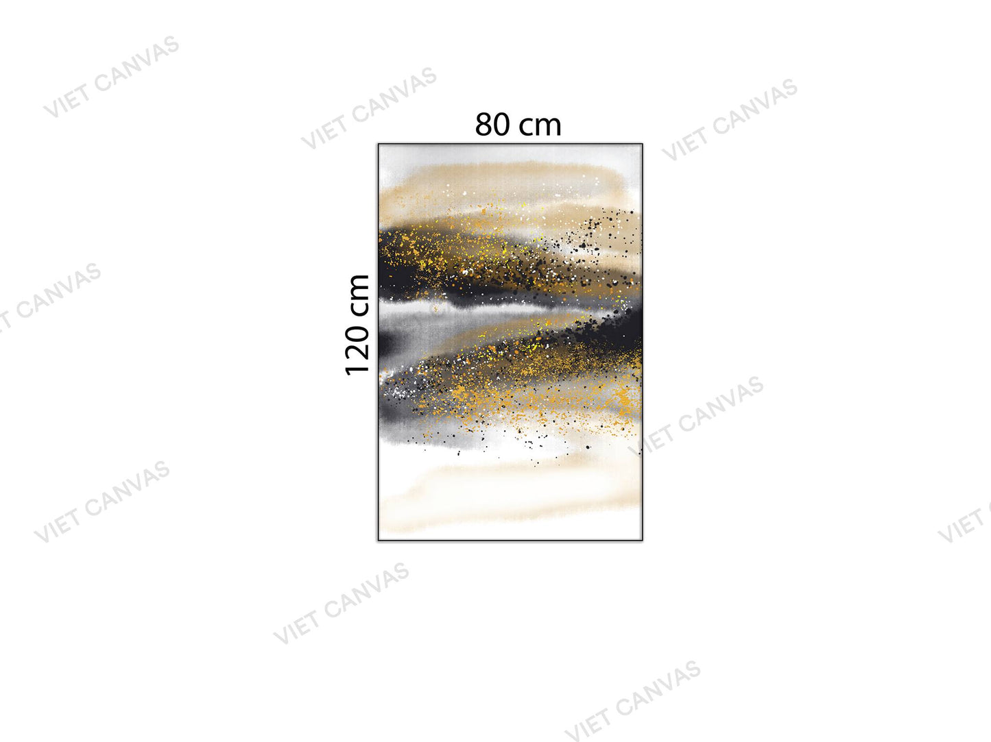 Tranh Trừu Tượng Trắng Xám - NT660