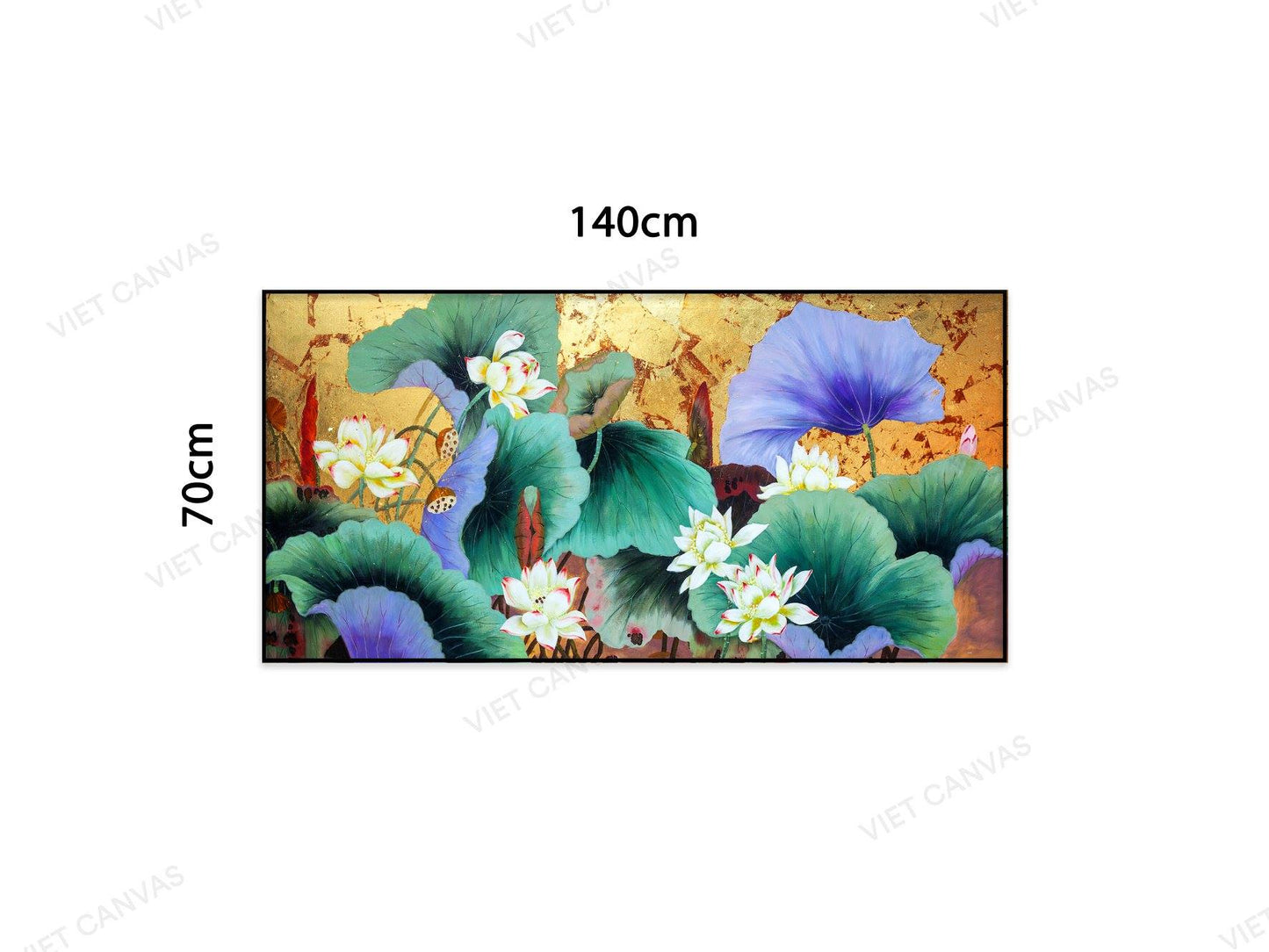 Tranh Hồ Sen Đa Sắc Màu - NT734