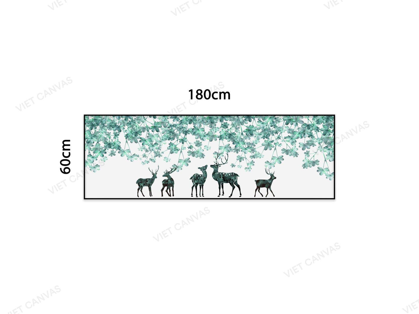 Tranh Lá Cây Và Hươu - NT717