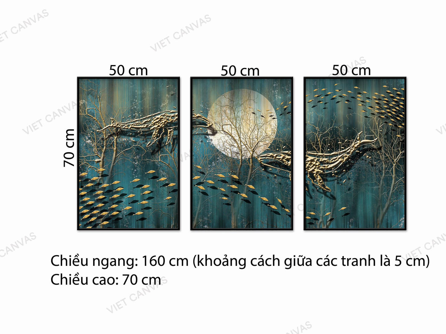 Bộ 3 Tranh Soi Sáng Lòng Đại Dương - NT699