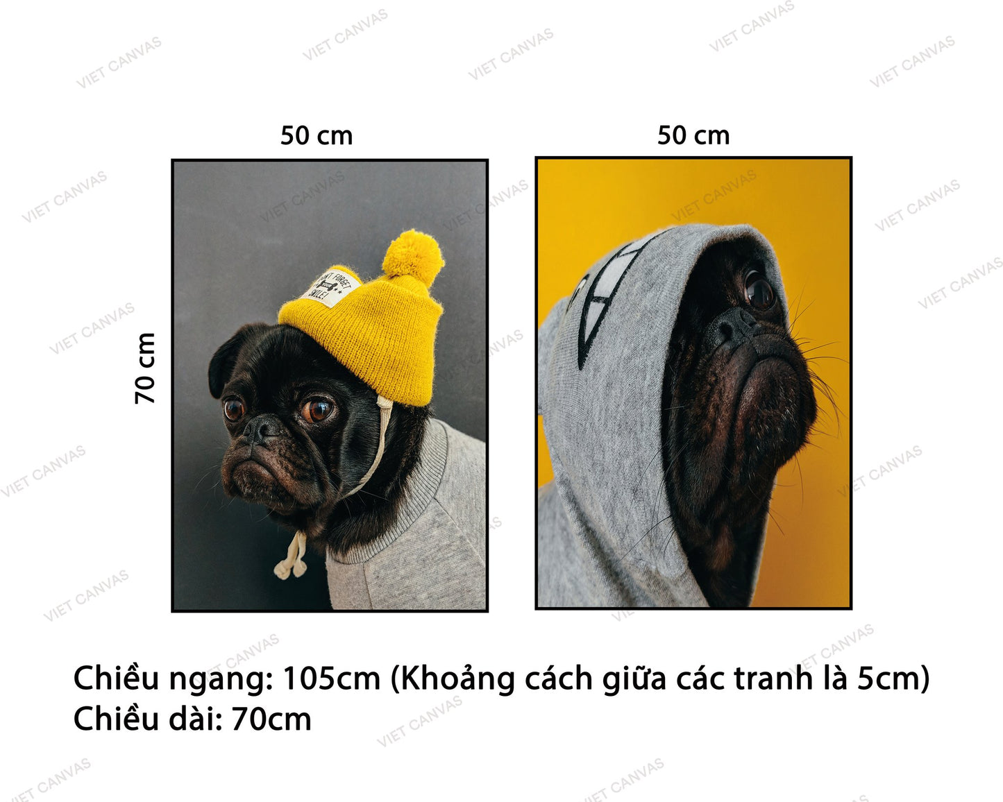 Bộ 2 Tranh Chú Chó Đáng Yêu - NT745