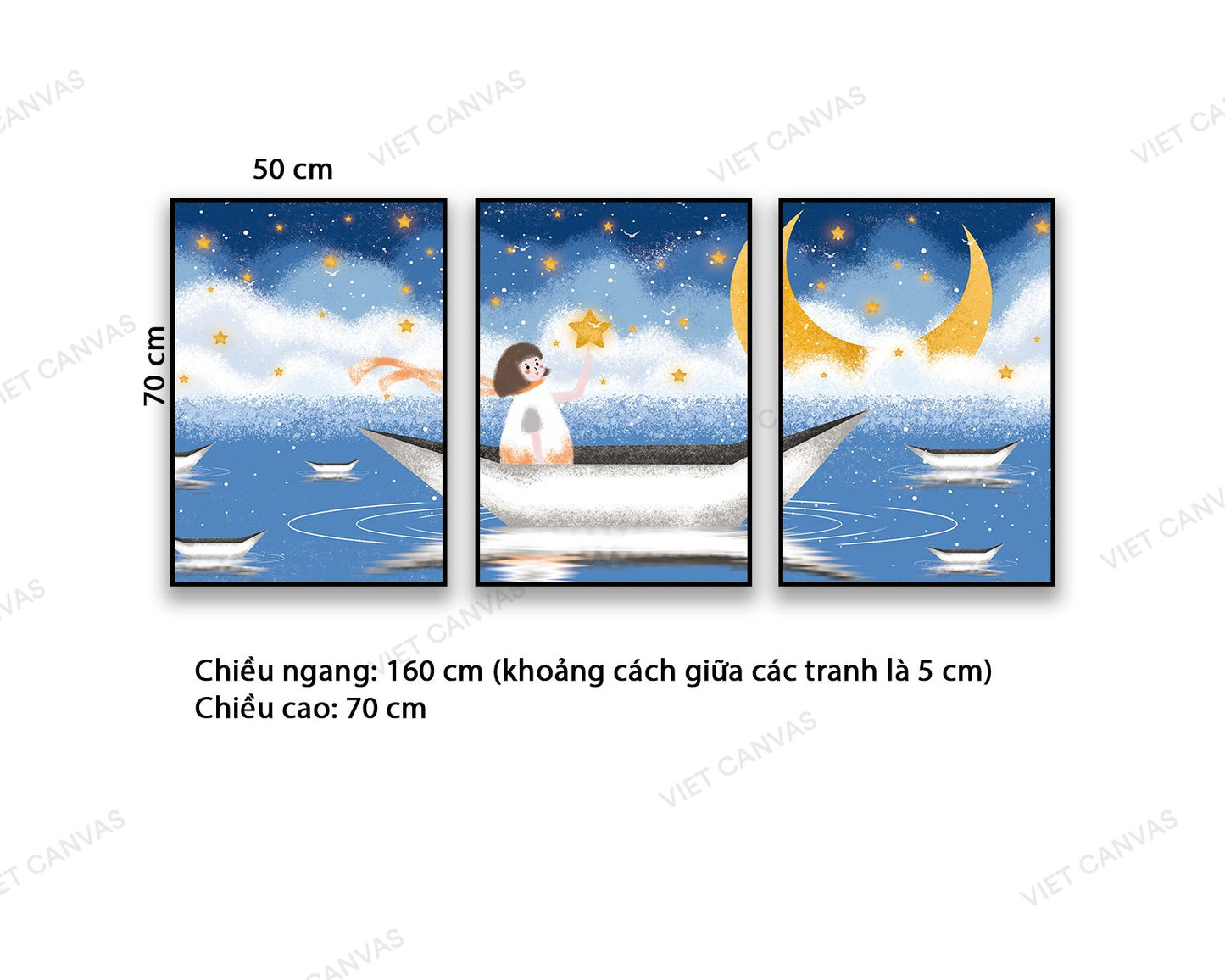 Bộ 3 Tranh Giấc Mơ Trẻ Thơ - NT796