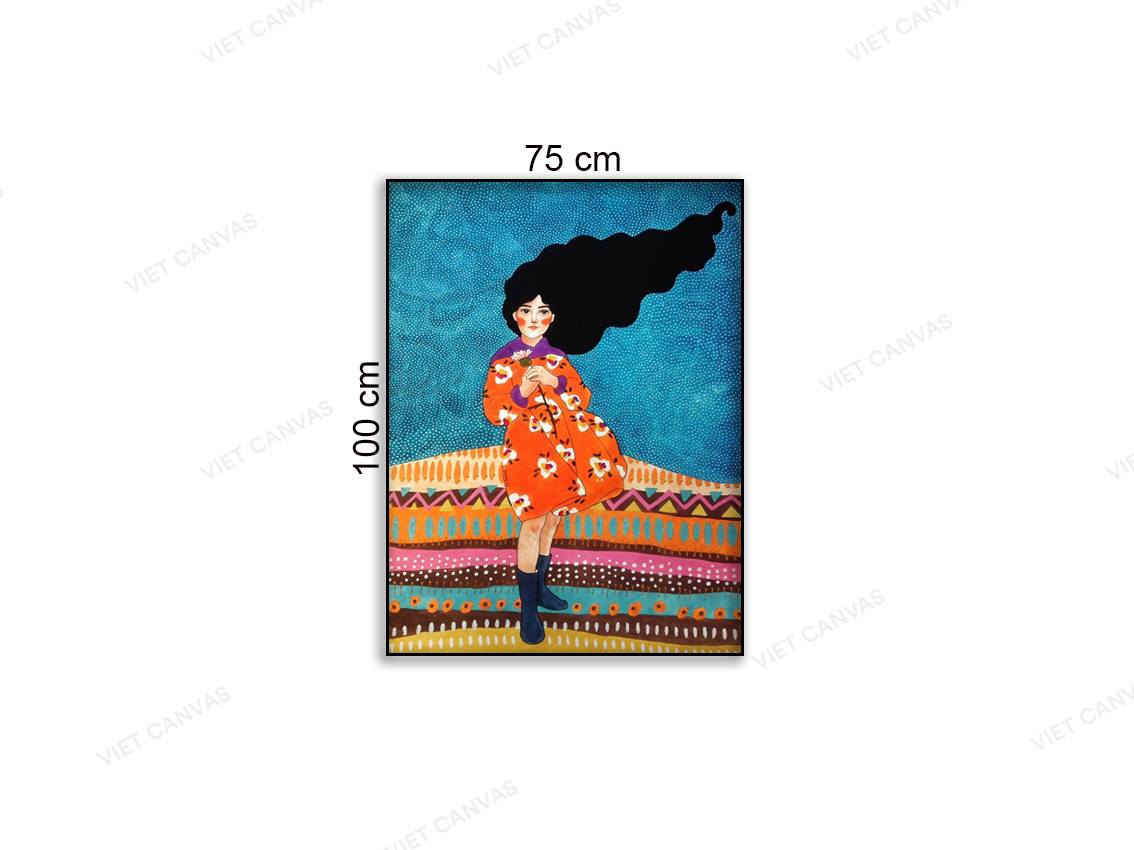 Tranh Vẻ Đẹp Cô Gái Ngây Ngô - NT757
