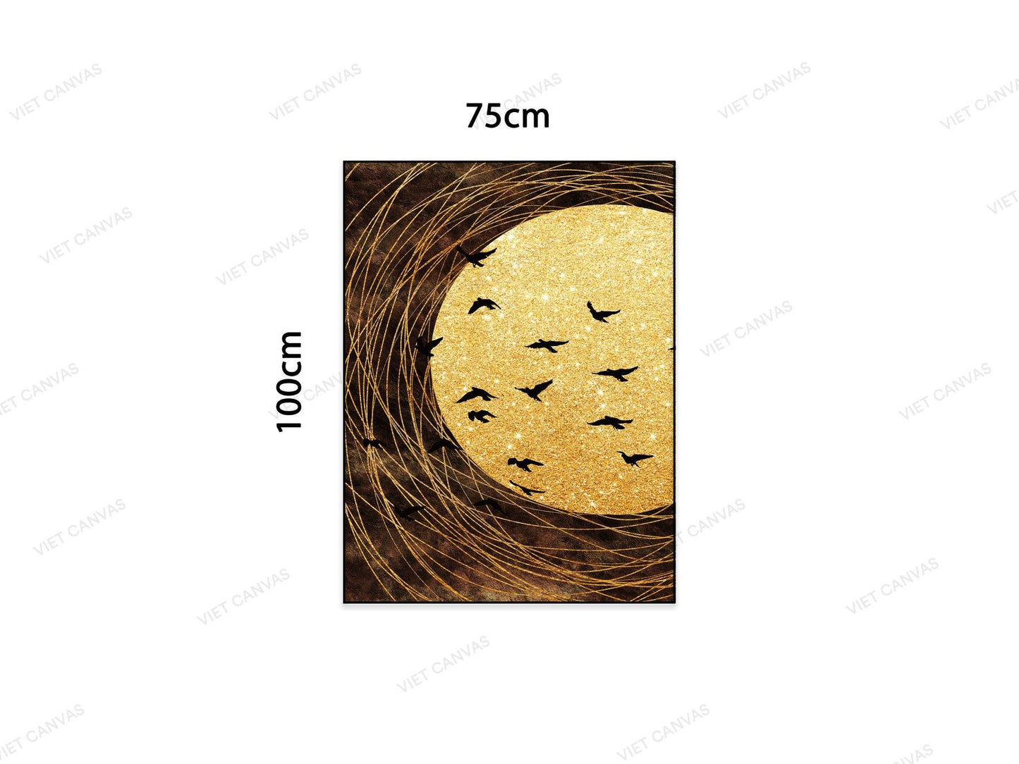 Tranh Chim Bay Dưới Ánh Trăng - NT715