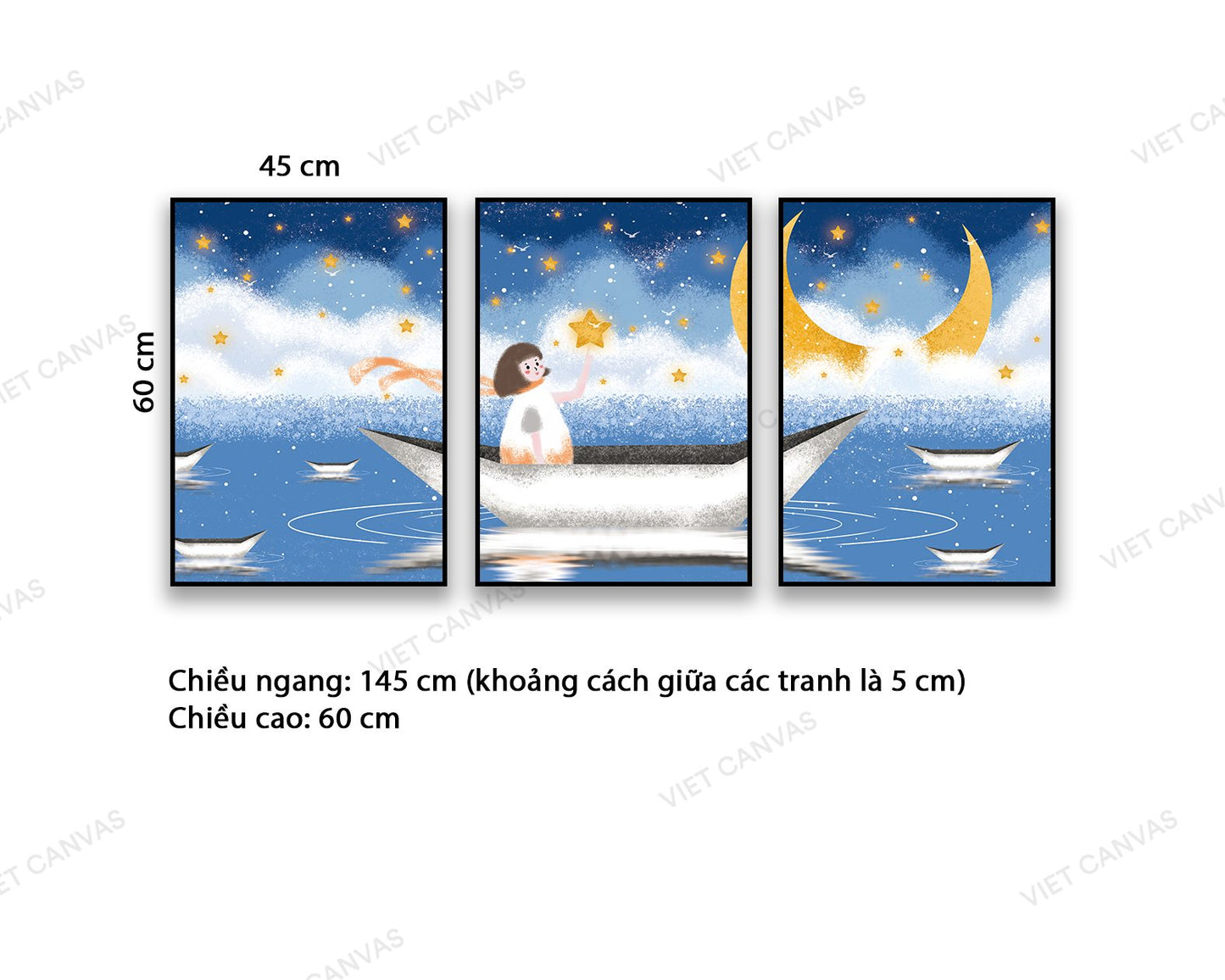 Bộ 3 Tranh Giấc Mơ Trẻ Thơ - NT796