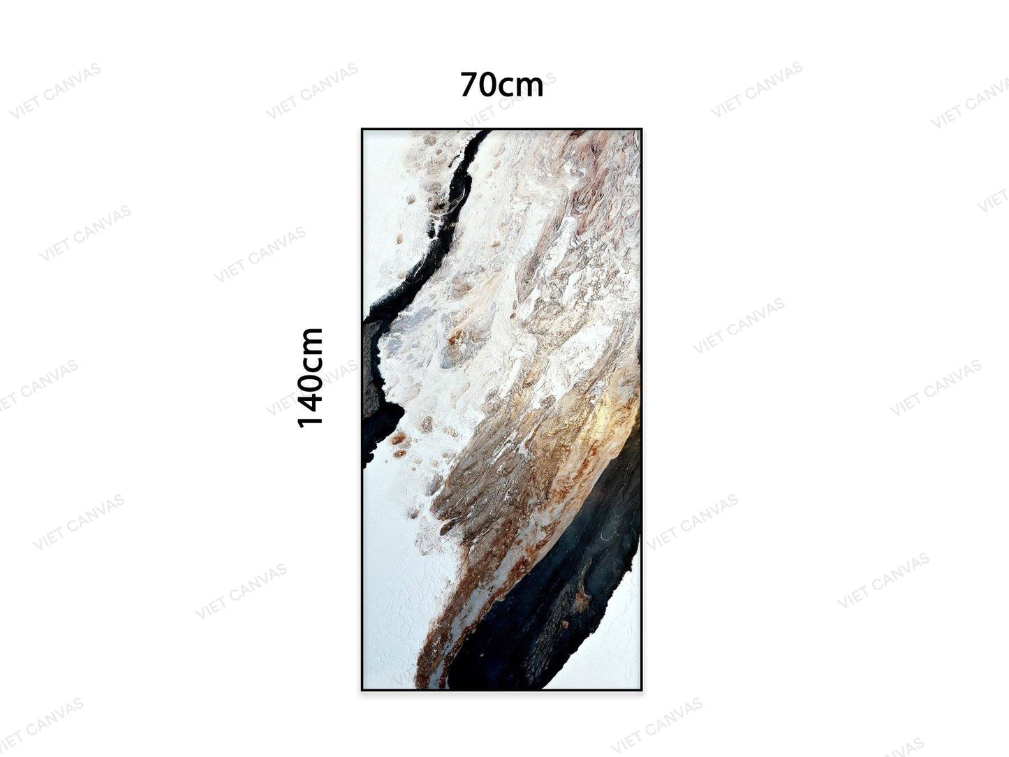 Tranh Trừu Tượng Trắng Đen - NT713