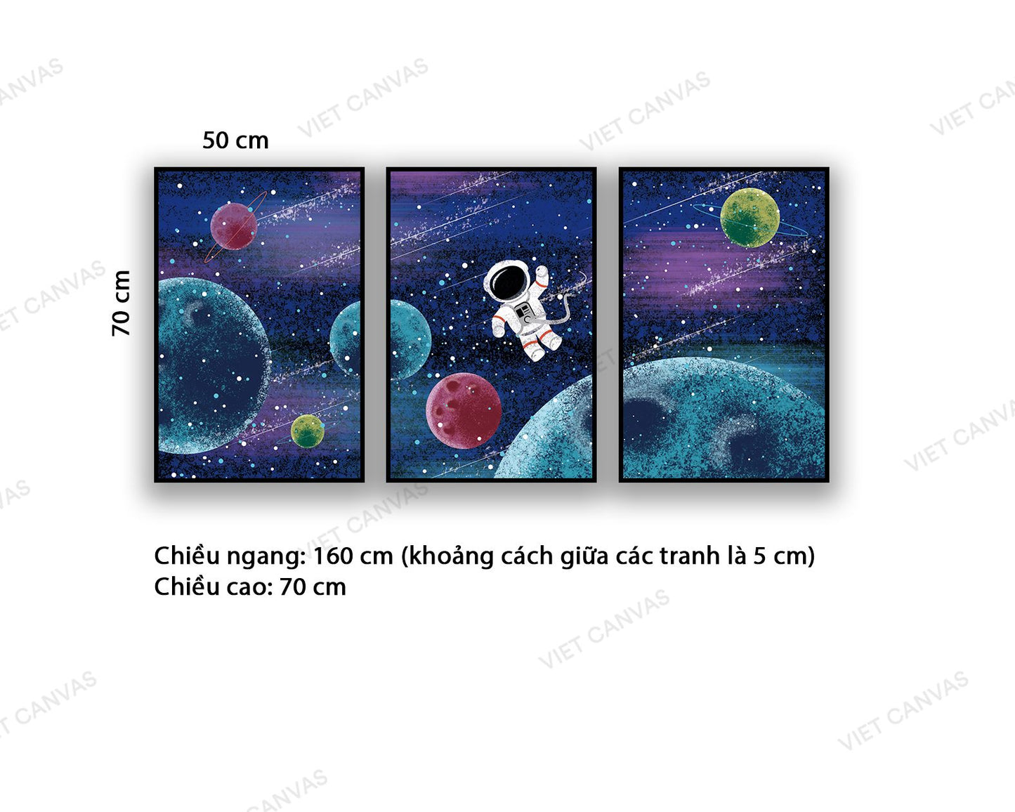 Bộ 3 Tranh Khám Phá Vũ Trụ - NT793