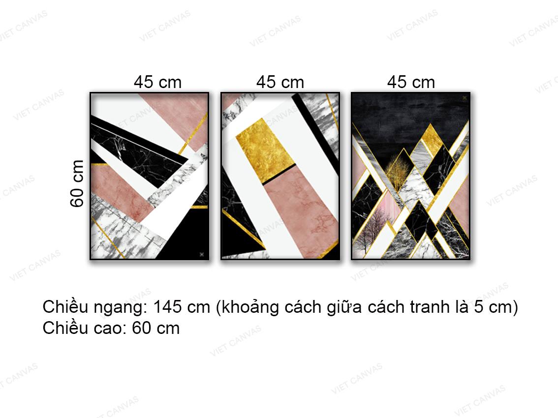 Bộ 3 Tranh Trừu Tượng Sắc Màu - NT765