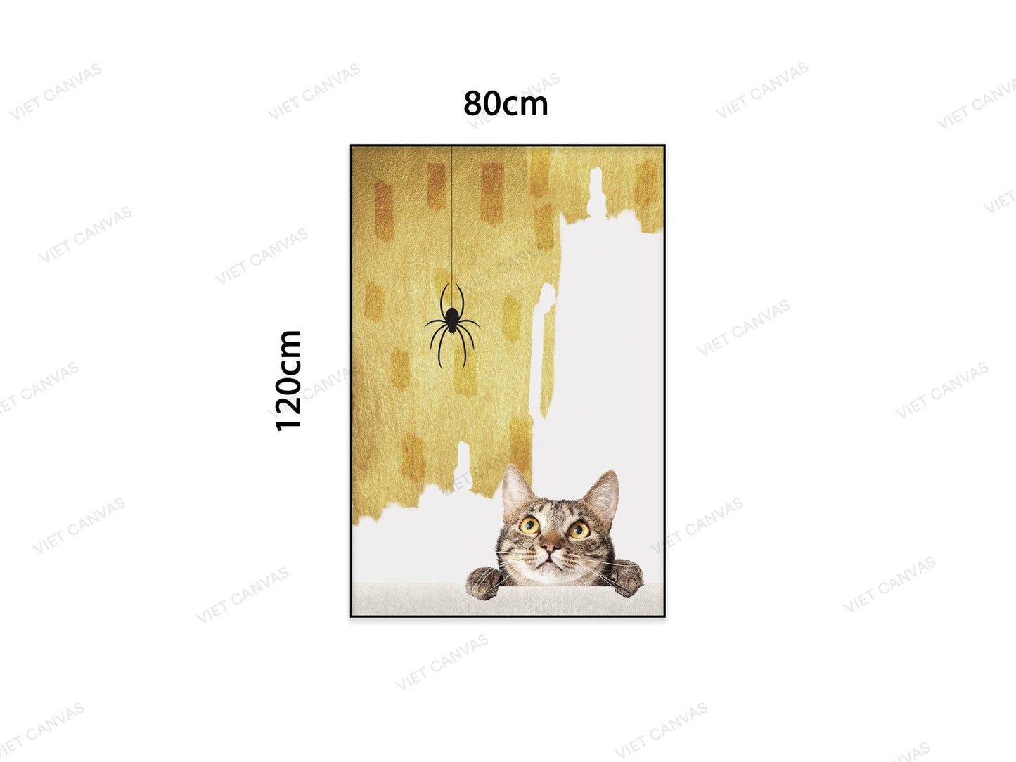Tranh Chú Mèo Con Sợ Gián - NT938