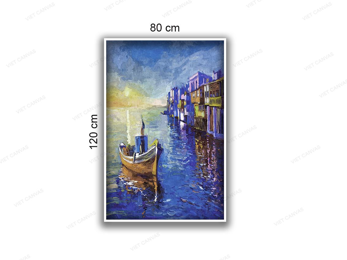 Tranh Thuyền Trên Sông - NT968