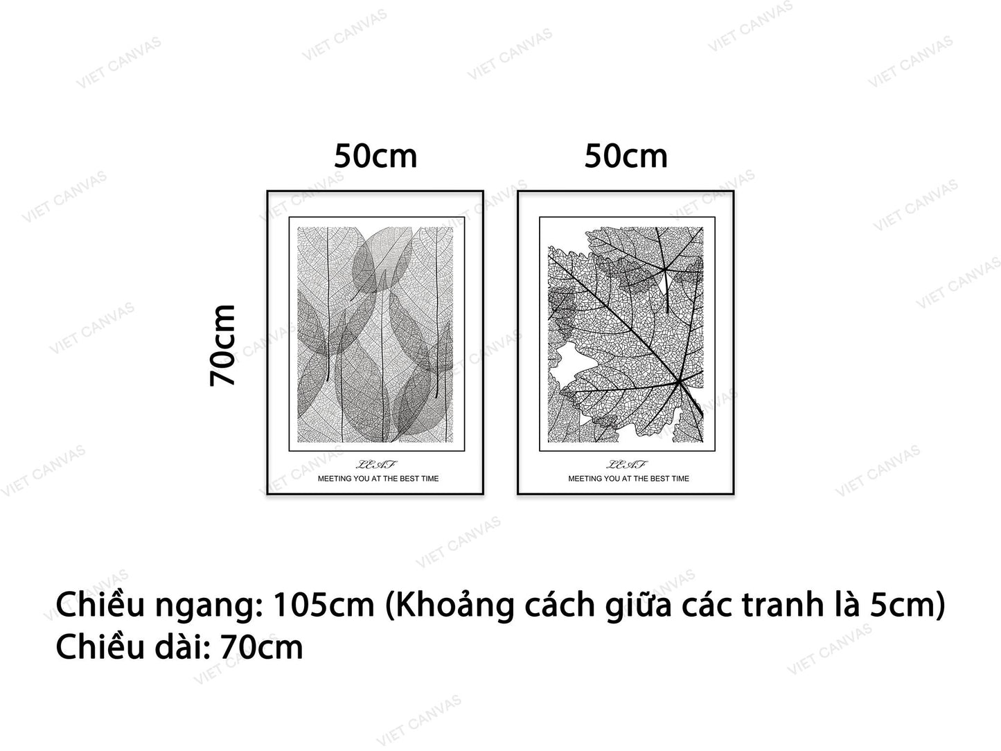 Bộ 2 Tranh Gân Lá - NT926