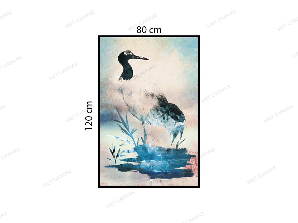 Tranh Cò Đi Ăn Đêm - NT994