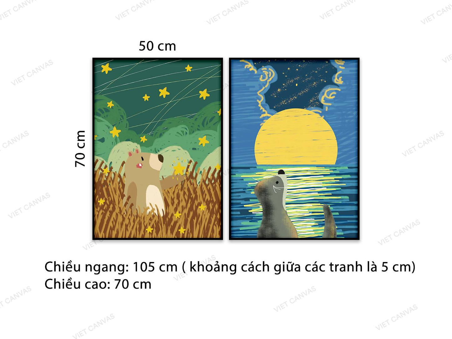 Bộ 2 Tranh Chú Gấu Lạc Đường - VB188
