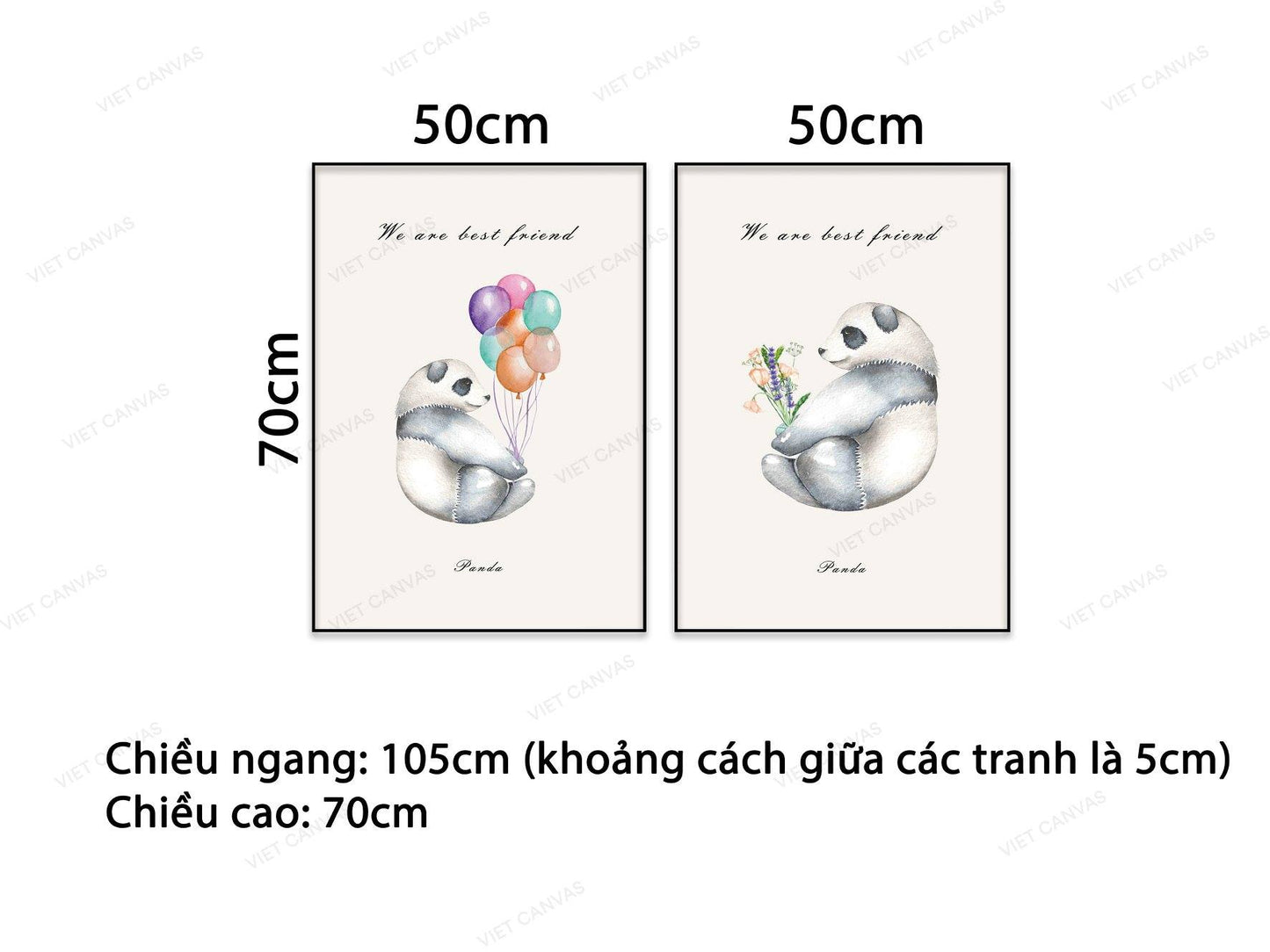Bộ 2 Tranh We Are Best Friend - VB364