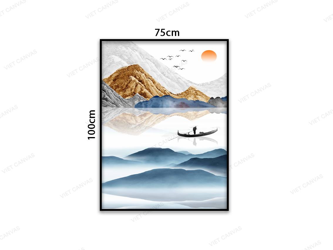 Tranh Sông Núi Và Người Lái Đò - VC171
