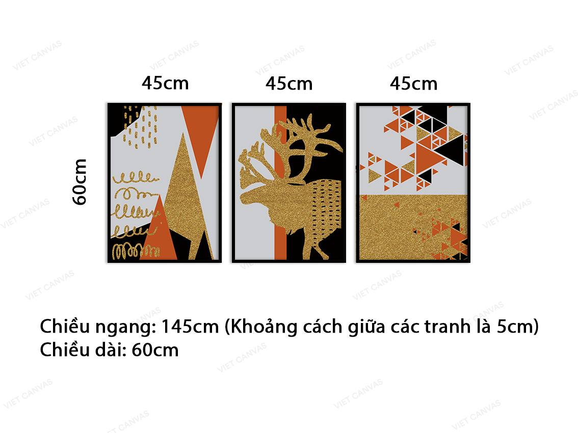 Bộ 3 Tranh Trang Trí Ngày Noel - VC216