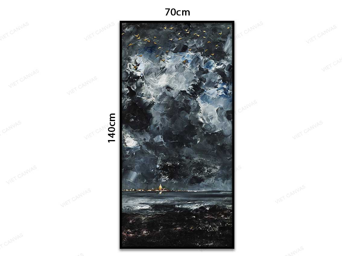 Tranh Màn Đêm Trên Biển - VC075