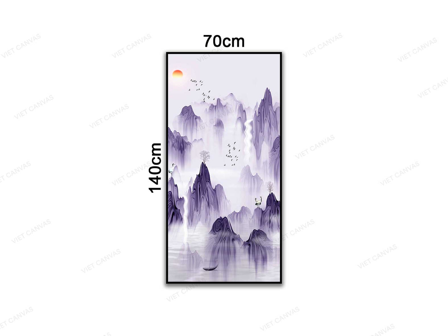 Tranh Non Nước Tím Mơ Mộng - VC383