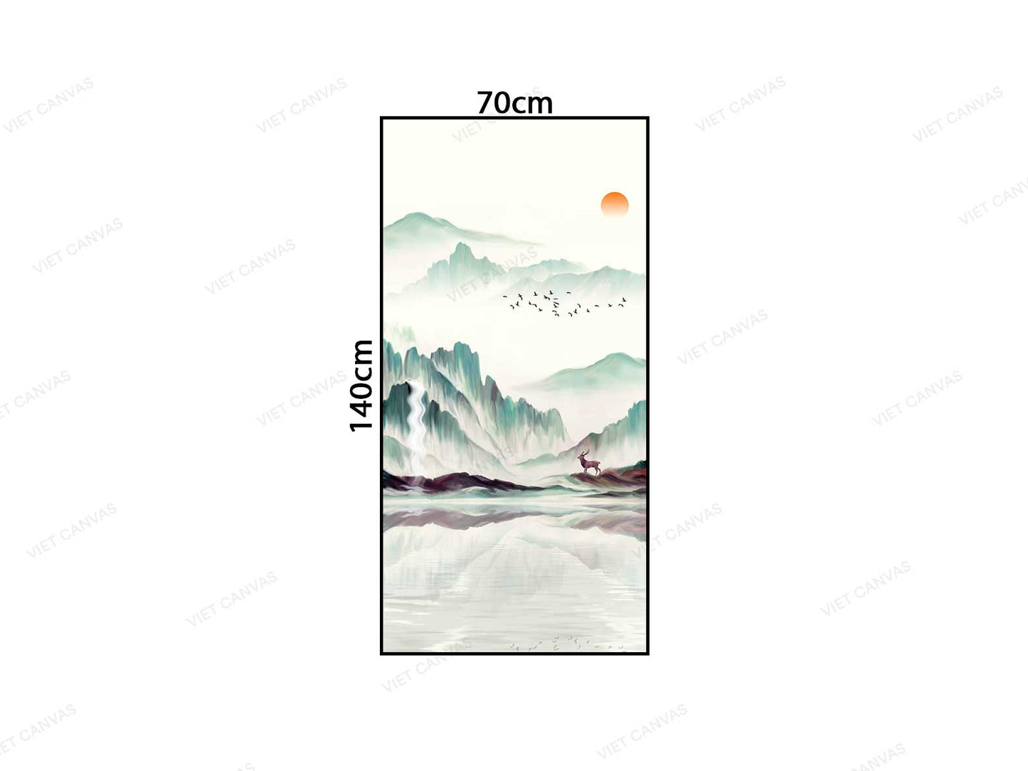 Tranh Hươu Giữa Trời Mênh Mông - VC419