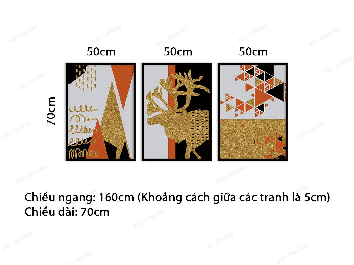 Bộ 3 Tranh Trang Trí Ngày Noel - VC216