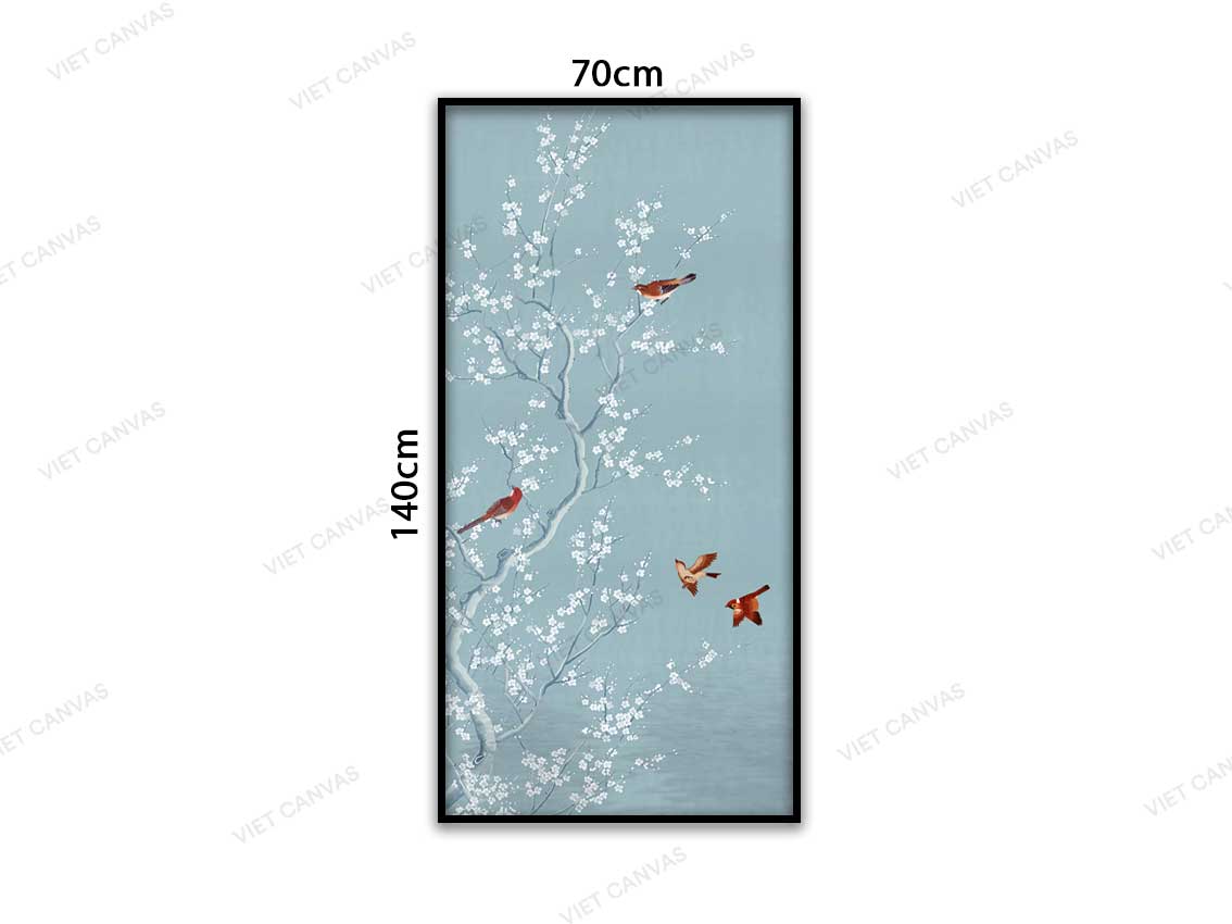 Tranh Chim Én Đón Xuân Nhộn Nhịp - VC348
