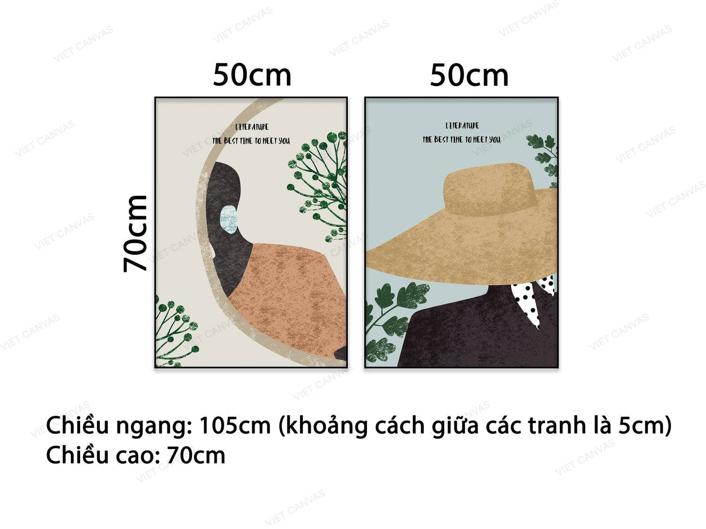 Bộ 2 Tranh Người Phụ Nữ - VB355