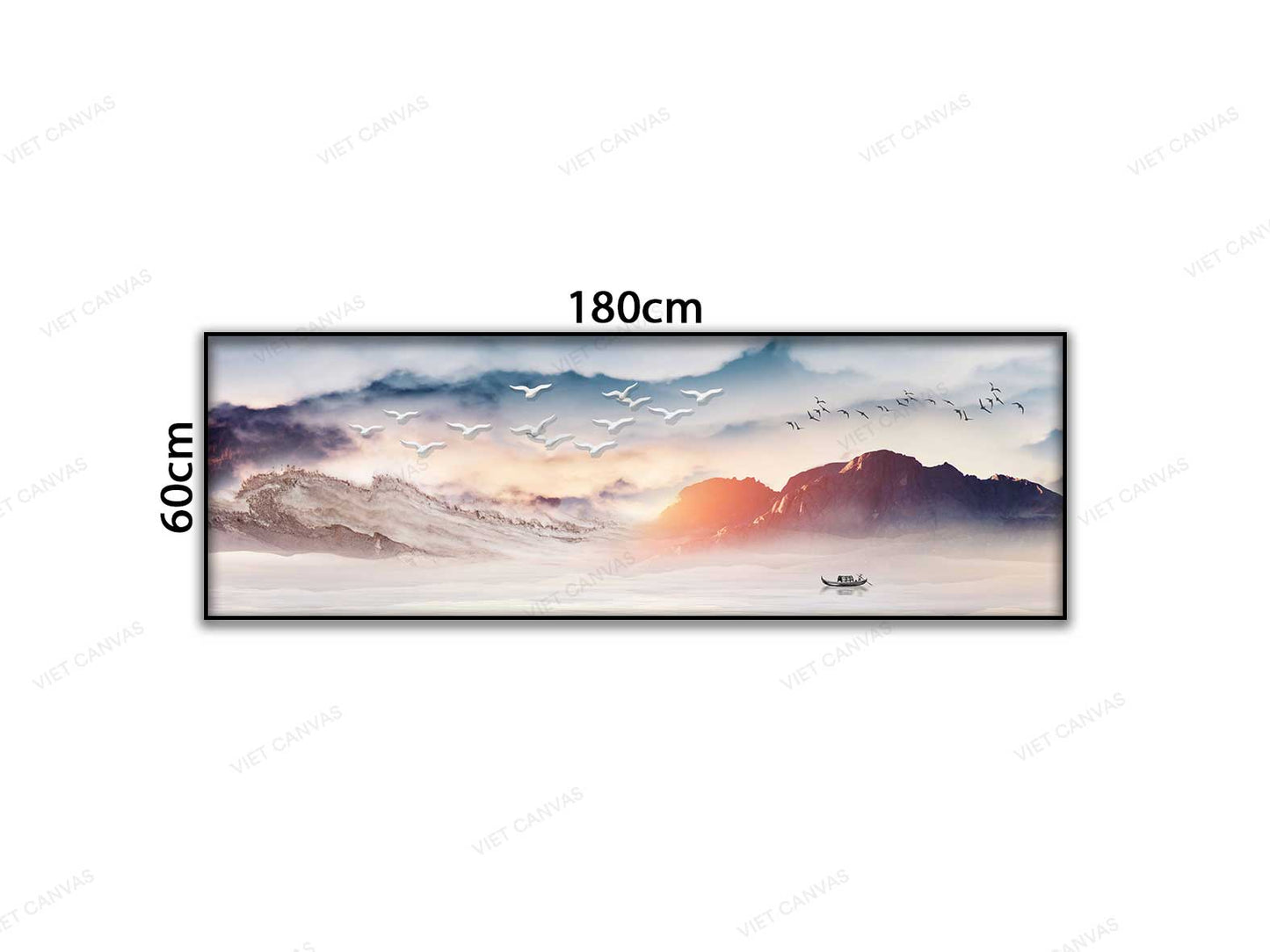 Tranh Con Đò Buổi Sớm Mai - VA073
