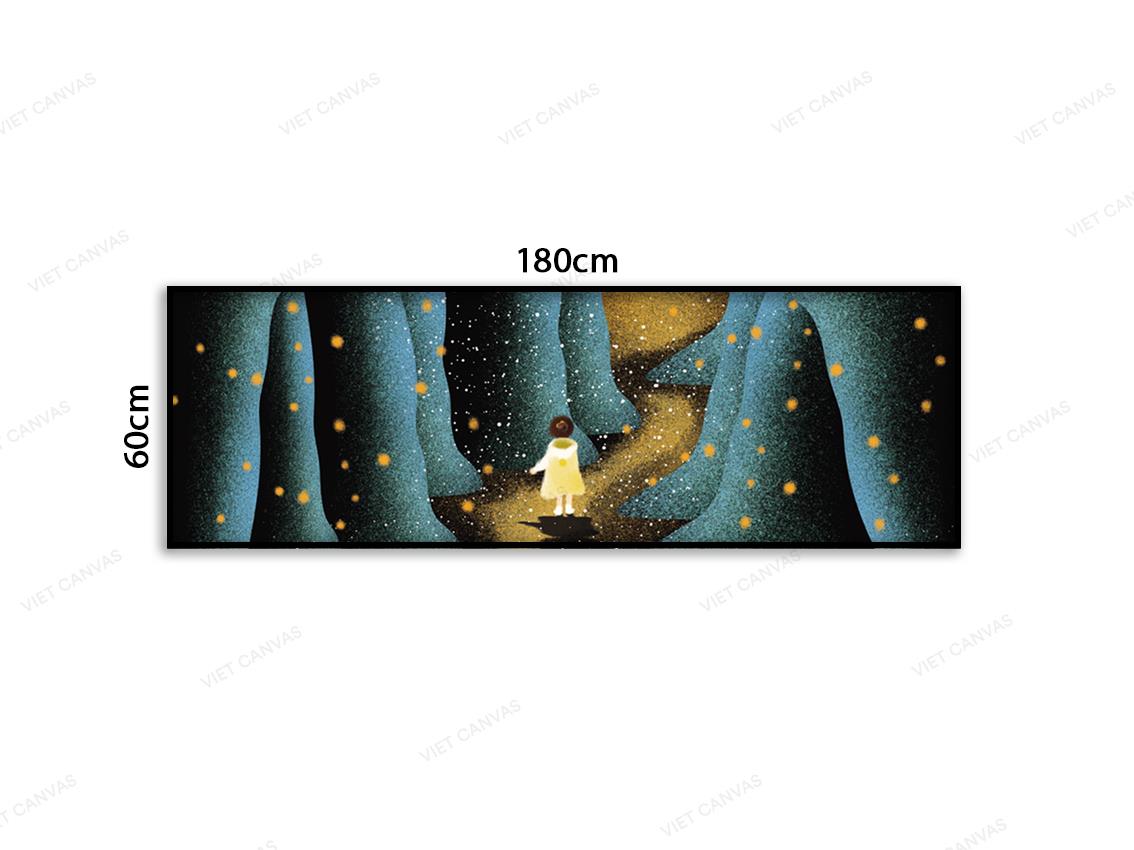 Tranh Bé Con Nô Đùa Cùng Đom Đóm - VB988
