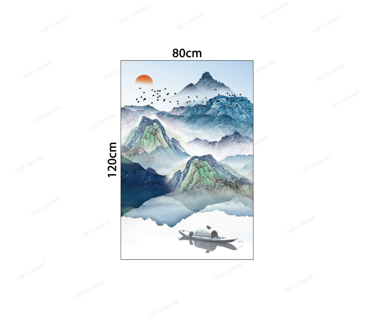 Tranh Bình Minh Trên Đỉnh Núi - VC145