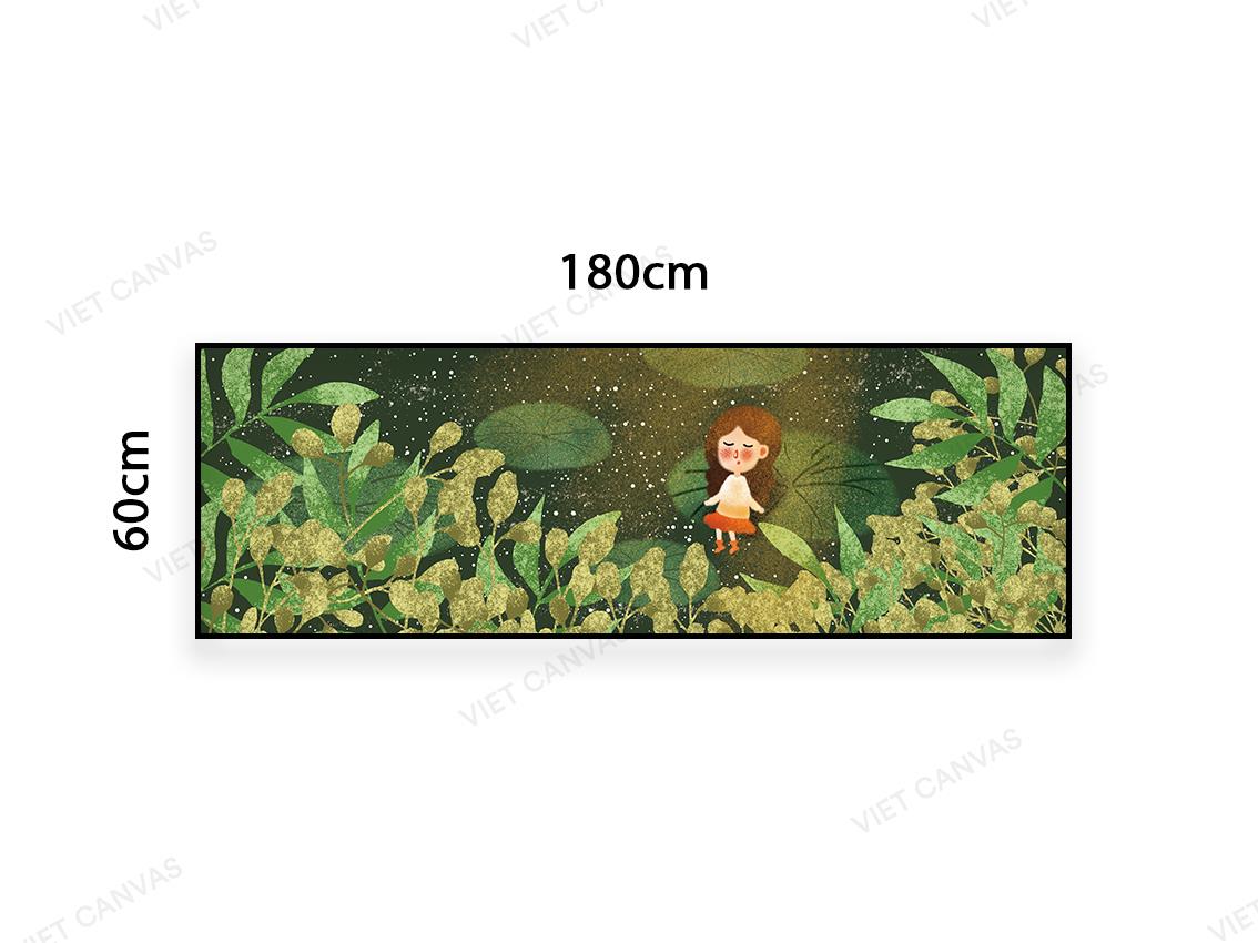 Tranh Cô Bé Nhỏ Ngủ Trong Rừng - VA852