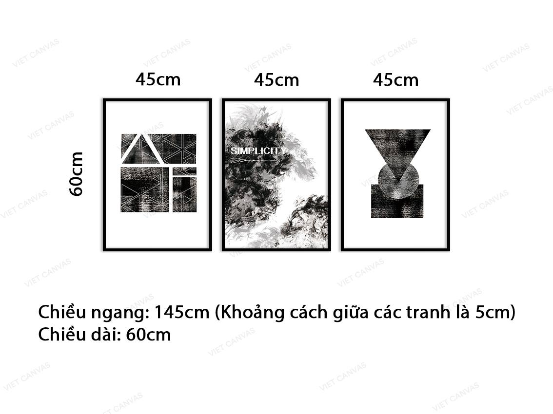 Bộ 3 Tranh Trừu Tượng - VC217