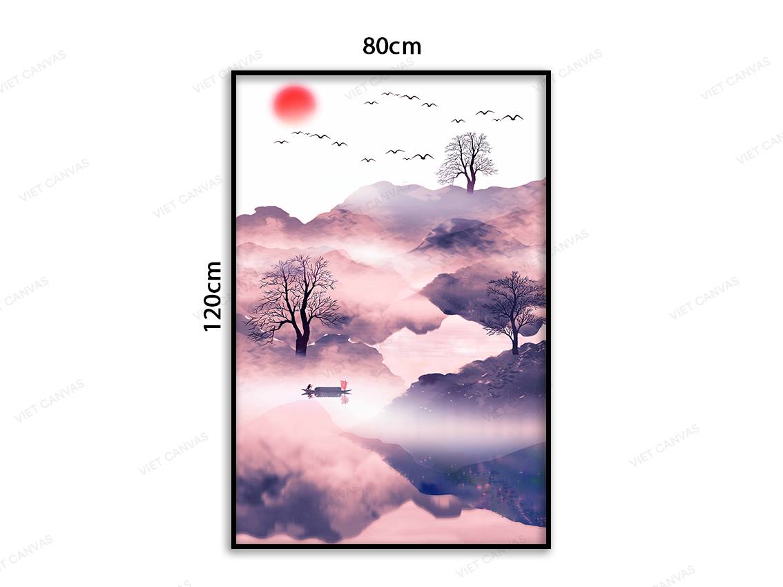 Tranh Chiều Hoàng Hôn Tím - VC188
