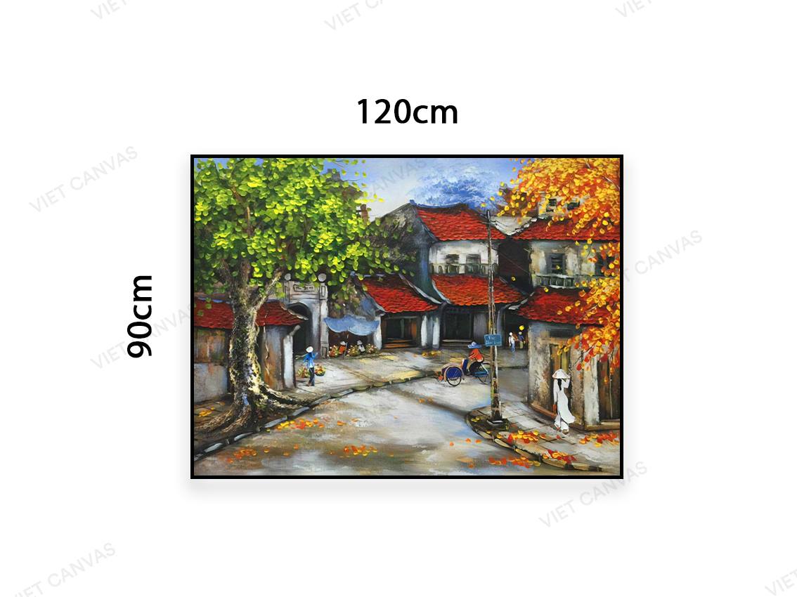 Tranh Phố Nhỏ Chiều Thu - VC083