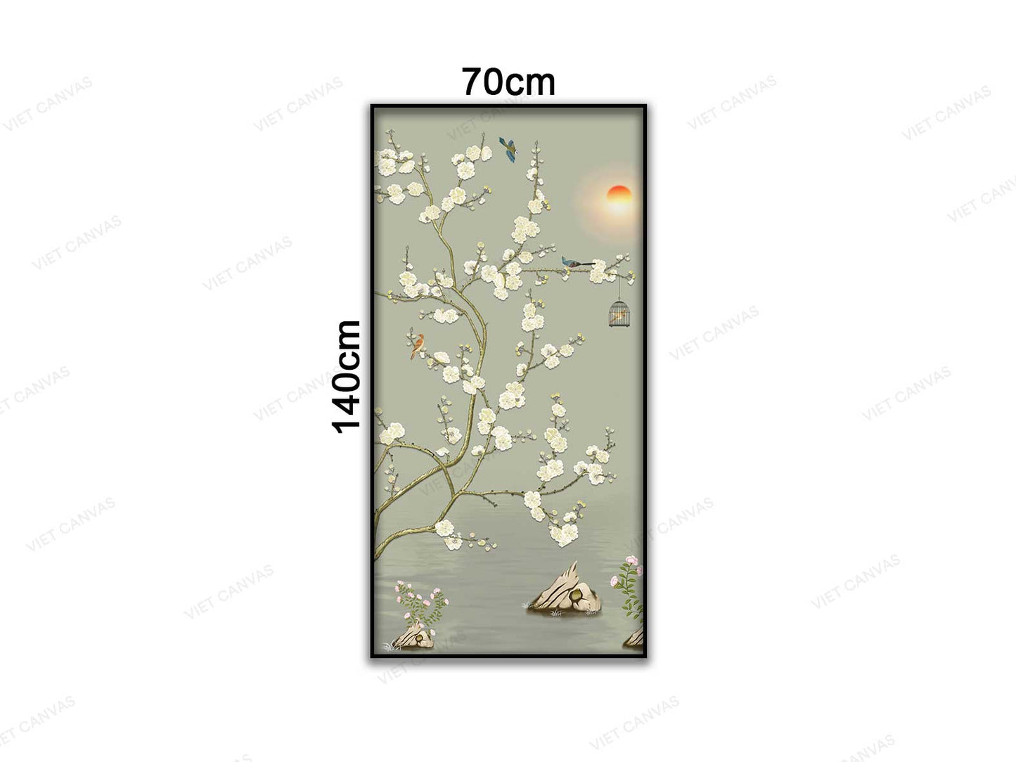 Tranh Vẻ Đẹp Của Hoa Ban Trắng - VC382