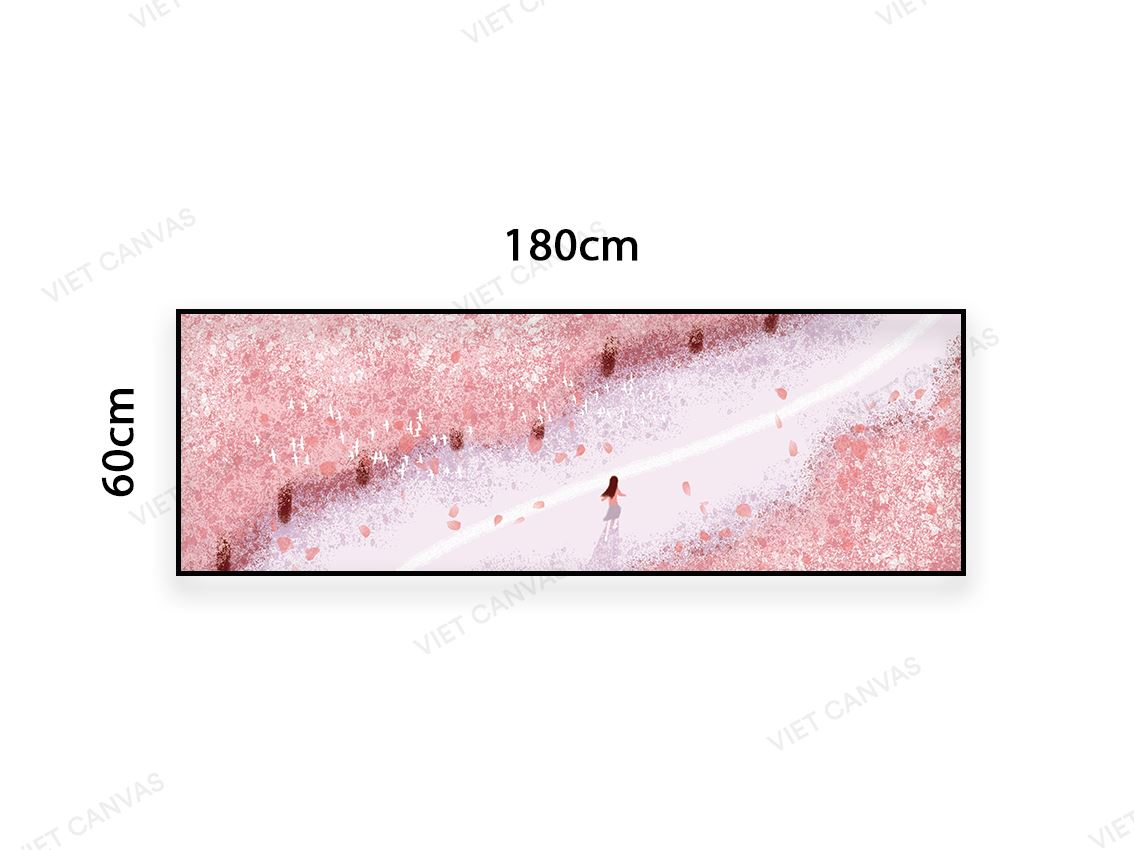 Tranh Vườn Hoa Ven Đường - VB979