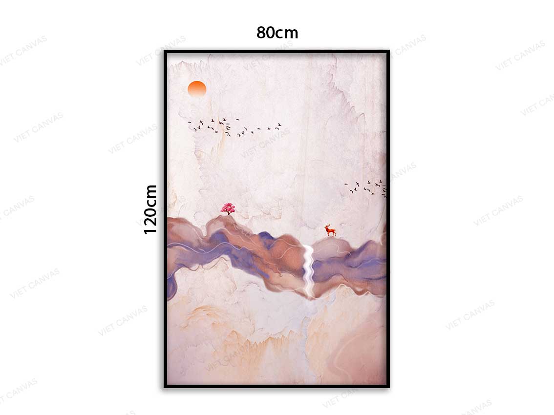 Tranh Chú Hươu Dừng Chân Bên Dòng Suối - VC322